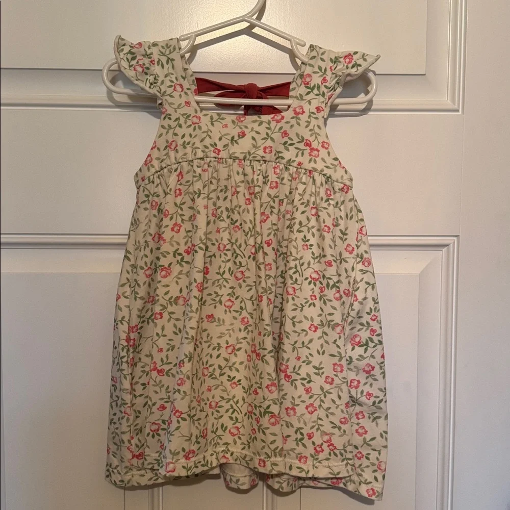 OMI JO Girls 3T Aunt Heart Tunic Red White Green Floral Christmas Vine & Bloomer